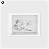 アートポストカード-A Study for Two Nymphs - フランソワ ブーシェ Postcard.