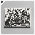 アートパネル-Lion Hunt - フランツ マルク Canvas.