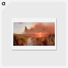 アートポストカード-Cotopaxi (Ecuador) - フレデリック エドウィン チャーチ Postcard.