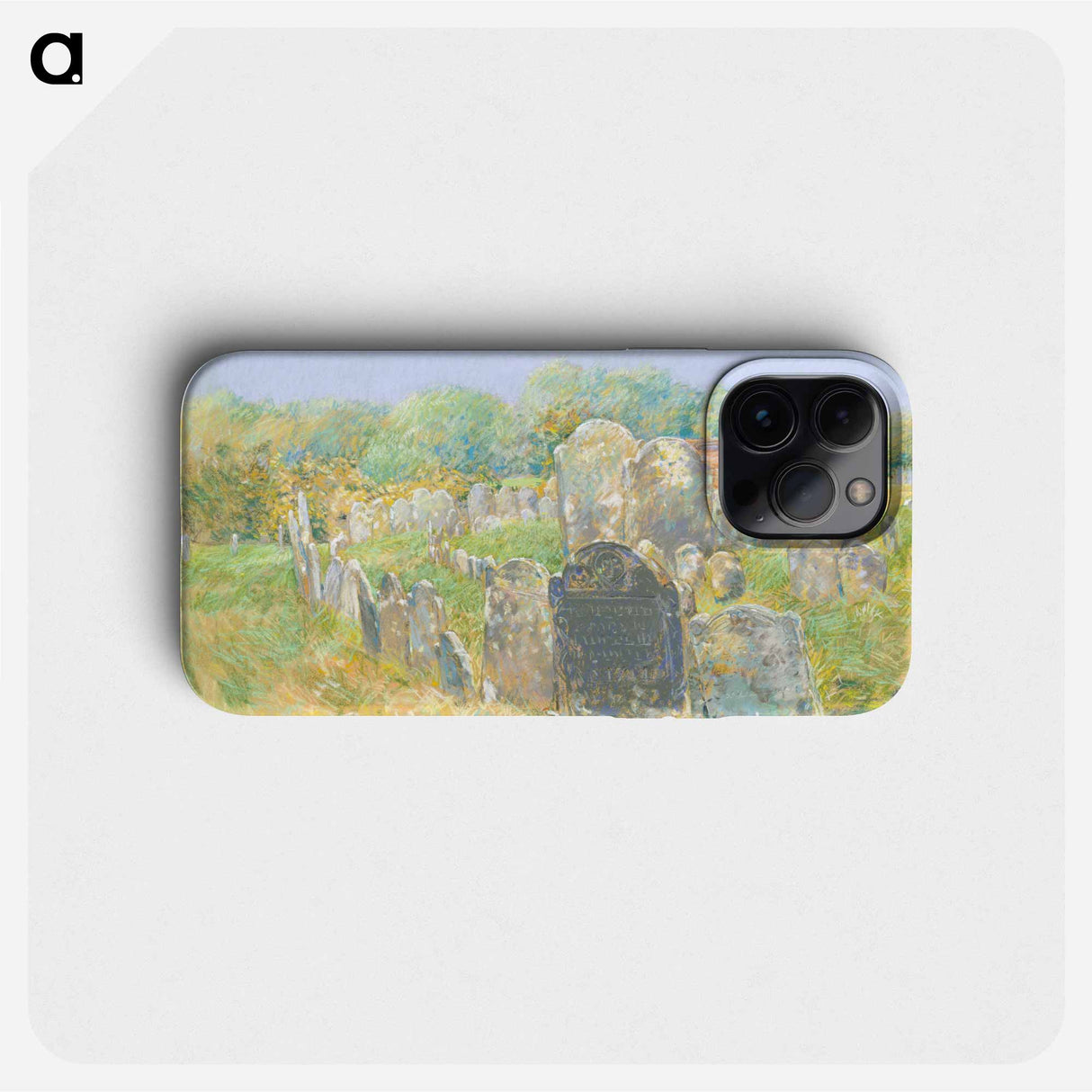 Colonial Graveyard at Lexington - フレデリック チャイルド ハッサム Phone Case.