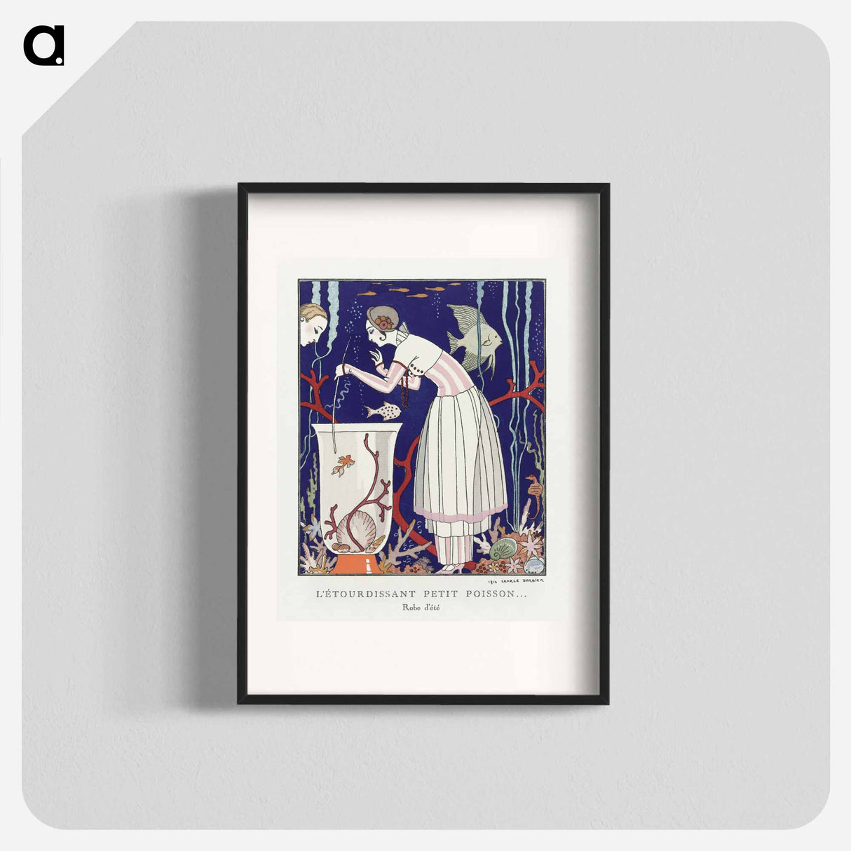 L'étourdissant petit poisson: Robe d'été - ジョージ バービエ Poster.