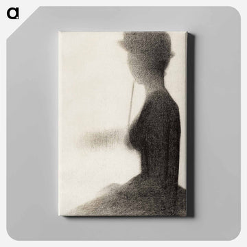 Seated Woman with a Parasol (study for La Grande Jatte) - ジョルジュ スーラ Canvas.