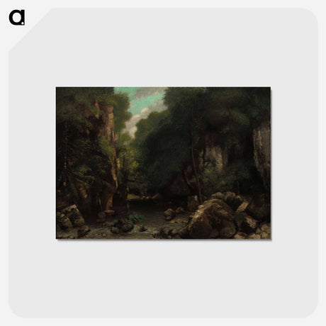 アートポストカード-ブラウン - ギュスターヴ クールベ Postcard.