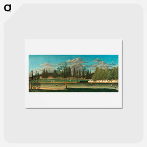 アートポストカード-View of the Quai d' Asnières - アンリ ルソー Postcard.