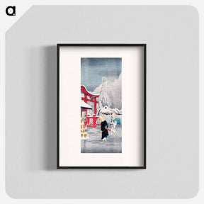アートポスター-Okabe in Snow - 高橋 宏明 Poster.