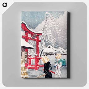 アートパネル-Okabe in Snow - 高橋 宏明 Canvas.