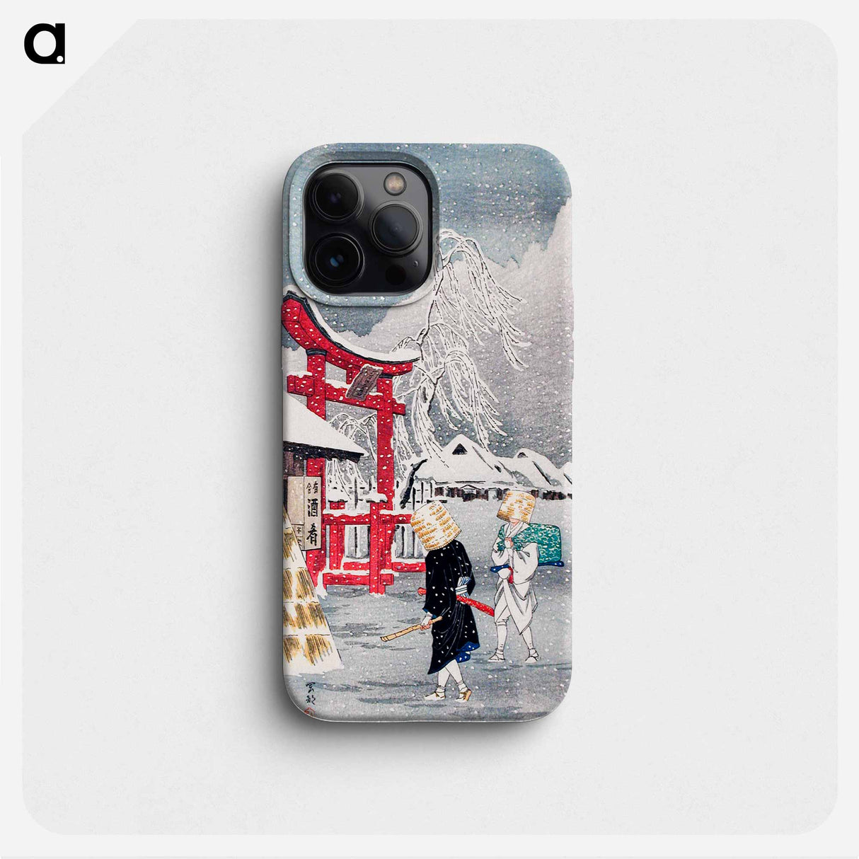 Okabe in Snow - Hiroaki Takahashi Phone Case.