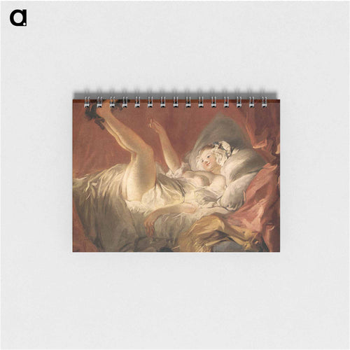 Young Woman Playing with a Dog - ジャン オノレ フラゴナール Memo.