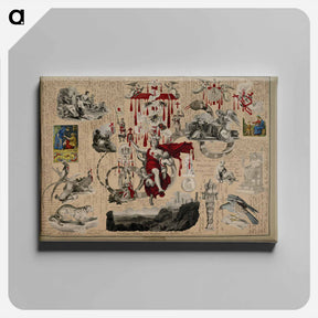 アートパネル-Victorian Blood Book
 - ジョン ビングリー ガーランド Canvas.