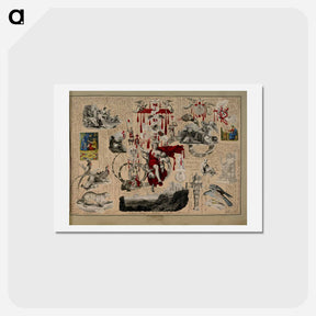 アートポストカード-Victorian Blood Book
 - ジョン ビングリー ガーランド Postcard.