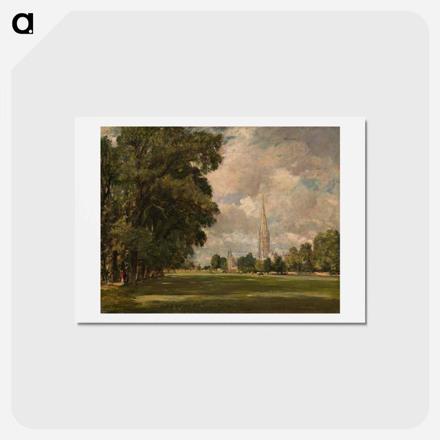 アートポストカード-Salisbury Cathedral from Lower Marsh Close
 - ジョン コンスタブル Postcard.