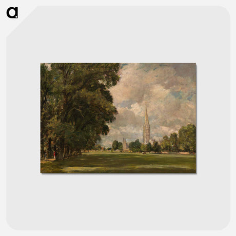 アートポストカード-Salisbury Cathedral from Lower Marsh Close
 - ジョン コンスタブル Postcard.