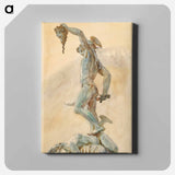 Sketch of Cellini's "Perseus" - John Singer Sargent Canvas.