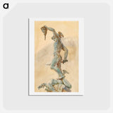 アートポストカード-Sketch of Cellini's "Perseus" - ジョン シンガー サージェント Postcard.