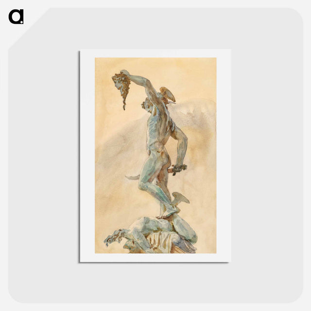 アートポストカード-Sketch of Cellini's "Perseus" - ジョン シンガー サージェント Postcard.