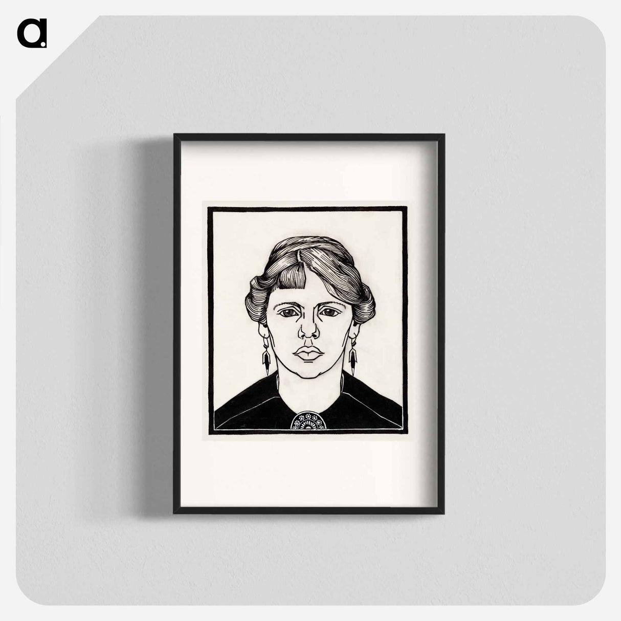 Portrait of a woman - ユリー デ フラーハ Poster.