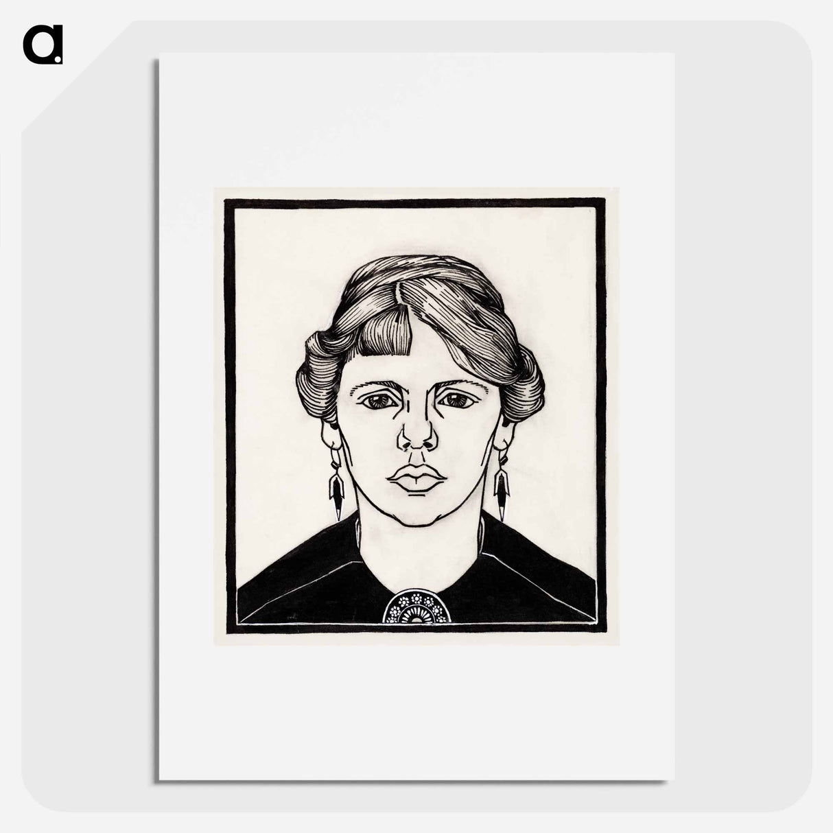 Portrait of a woman - ユリー デ フラーハ Poster.