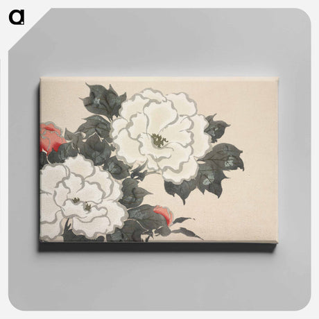 アートパネル-Flowers from Momoyogusa–Flowers of a Hundred Generations - 神坂 雪佳 Canvas.