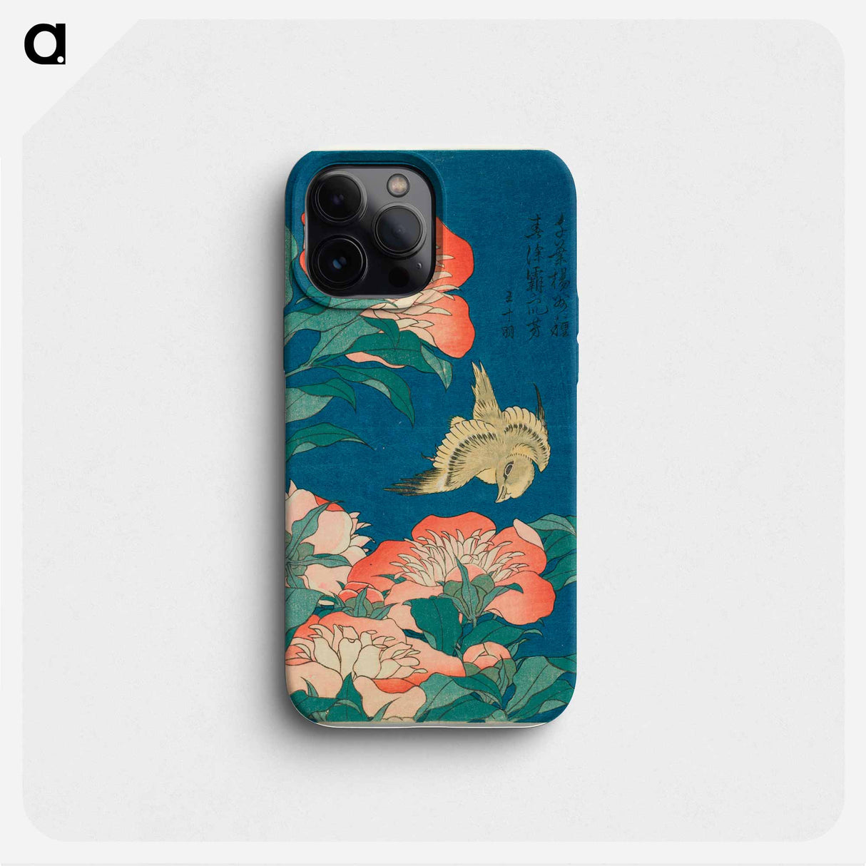 Peonies and Canary - 葛飾 北斎 Phone Case.