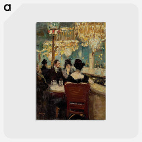 アートポストカード-Galerie im Café Vaterland am Potsdamer Platz, Berlin - レッサー ユリィ Postcard.