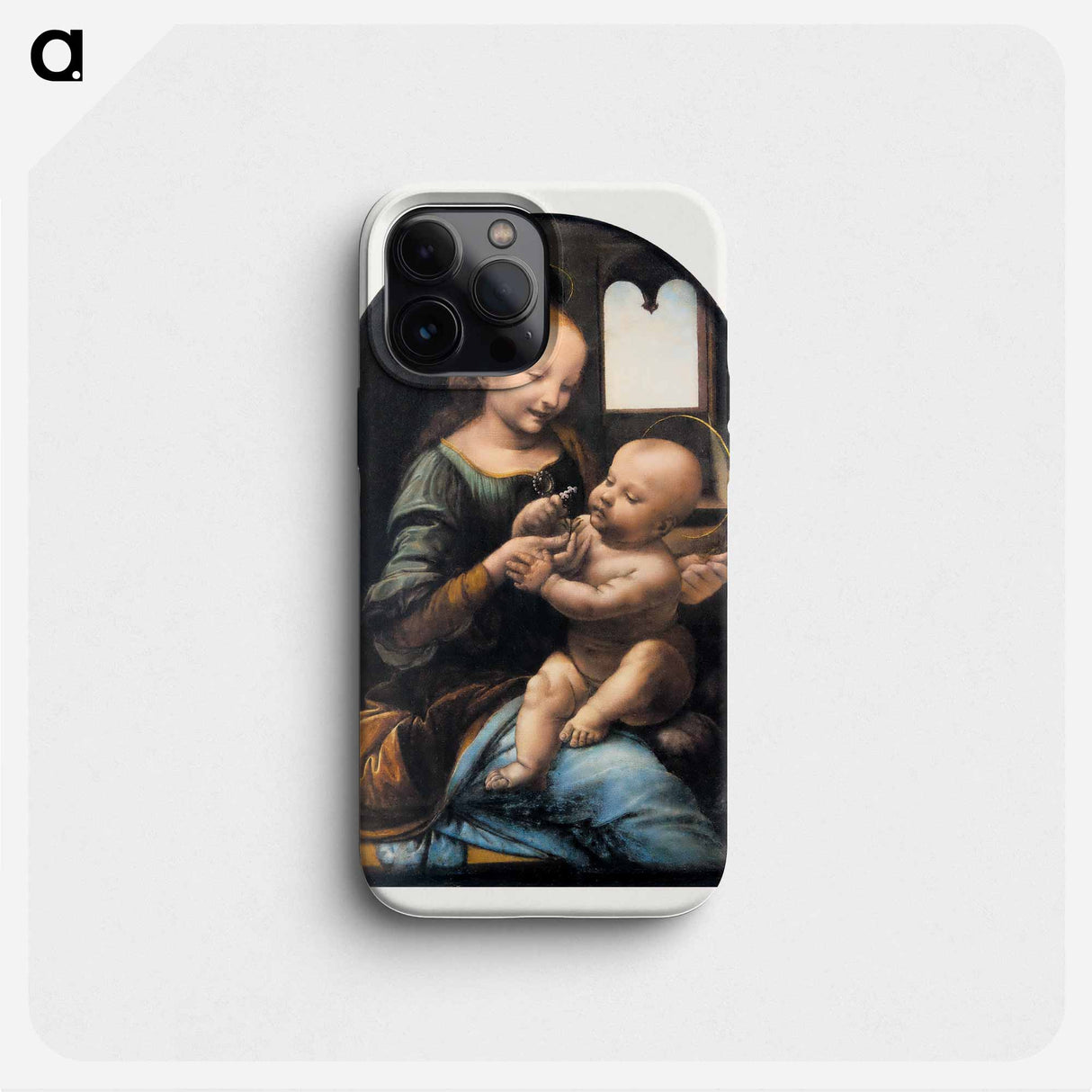 Benois Madonna - Leonardo da Vinci Phone Case.