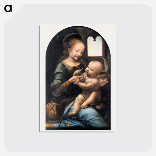 Benois Madonna - レオナルド ダ ヴィンチ Postcard.