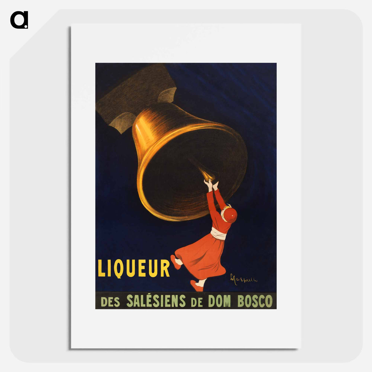 Angelus, the liqueur of Dom Bosco's sales - Leonetto Cappiello Poster.