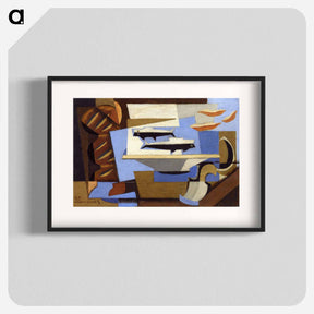 アートポスター-Breton Bread, Two Fish, Spoon - ルイ マルクーシ Poster.