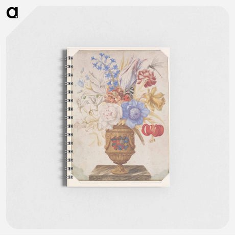アートメモ帳-Flowers in a Gilt Vase
 - マリア ジビーラ メーリアン Memo.