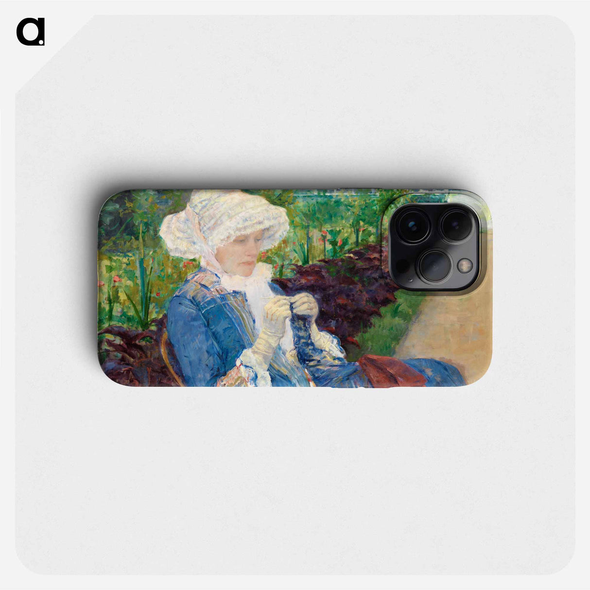 Lydia Crocheting in the Garden at Marly - Mary Cassatt Phone Case.