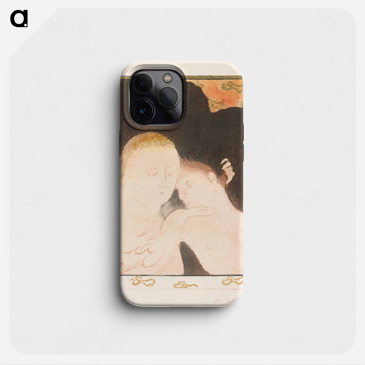 Woman hugs young man - モーリス ドニ Phone Case.