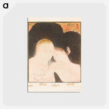 アートポストカード-Woman hugs young man - モーリス ドニ Postcard.