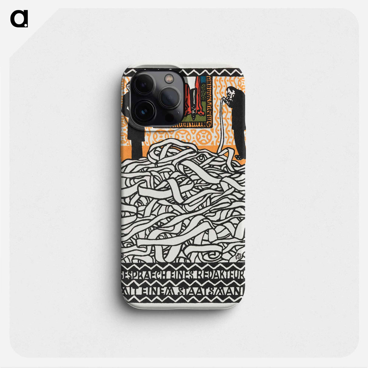 Gespräch eines Redakheurs mit einem Staatsmann - Moritz Jung Phone Case.