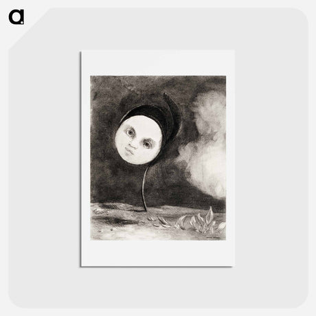 アートポストカード-Strange Flower (Little Sister of the Poor) - オディロン ルドン Postcard.