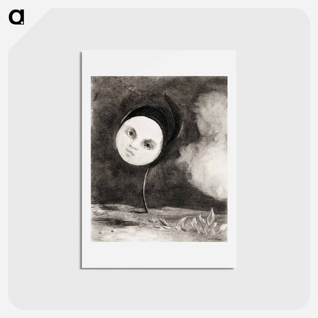 アートポストカード-Strange Flower (Little Sister of the Poor) - オディロン ルドン Postcard.