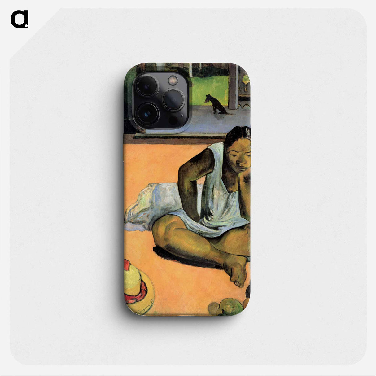Brooding Woman - ポール ゴーギャン Phone Case.