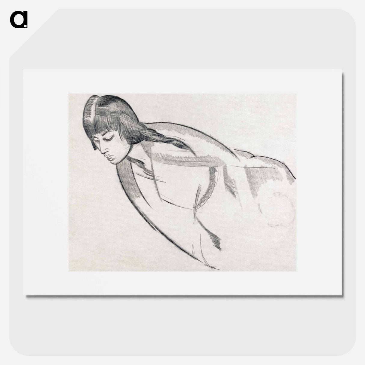 Study of Mrs. Nash - Paul Nash Poster.