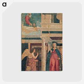 アートポストカード-Annunciation - ピエロ デラ フランチェスカ Postcard.