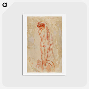 アートポストカード-Back Nude
 - ピエール ボナール Postcard.