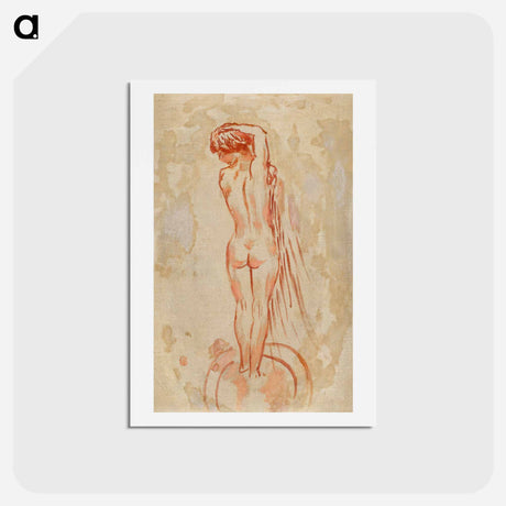 アートポストカード-Back Nude
 - ピエール ボナール Postcard.