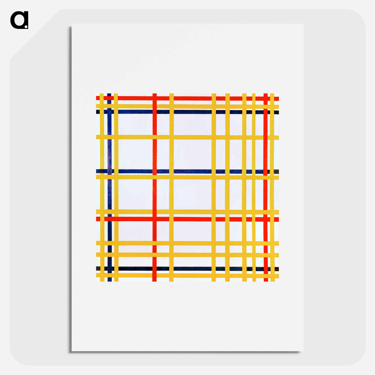 Piet Mondrian's New York City I - ピエト モンドリアン Poster.