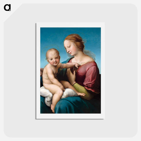 アートポストカード-The Niccolini–Cowper Madonna - ラファエロ サンティ Postcard.