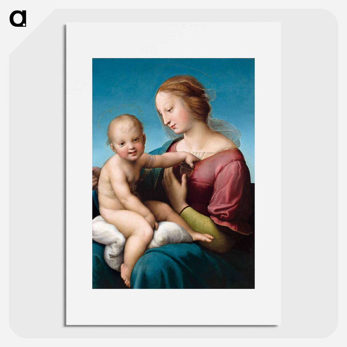 The Niccolini–Cowper Madonna - ラファエロ サンティ Poster.