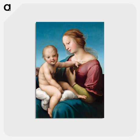アートポストカード-The Niccolini–Cowper Madonna - ラファエロ サンティ Postcard.