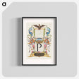 アートポスター-Guide for Constructing the Letter P from Mira Calligraphiae Monumenta
 - 書道のお手本 Poster.