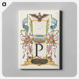 アートパネル-Guide for Constructing the Letter P from Mira Calligraphiae Monumenta
 - 書道のお手本 Canvas.