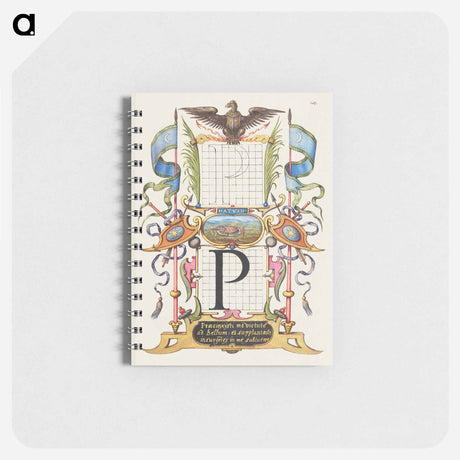 アートメモ帳-Guide for Constructing the Letter P from Mira Calligraphiae Monumenta
 - 書道のお手本 Memo.