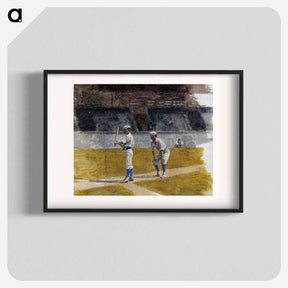 アートポスター-Baseball Players Practicing - トーマス エイキンズ Poster.