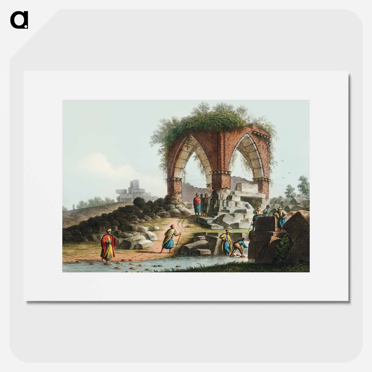 Fountain of Serpents - View of the Ottoman Empire Poster.