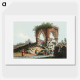 Fountain of Serpents - View of the Ottoman Empire Poster.